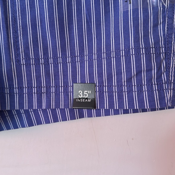 Women’s Ana blue and white striped shorts drawstring New with Tags - Picture 2 of 4